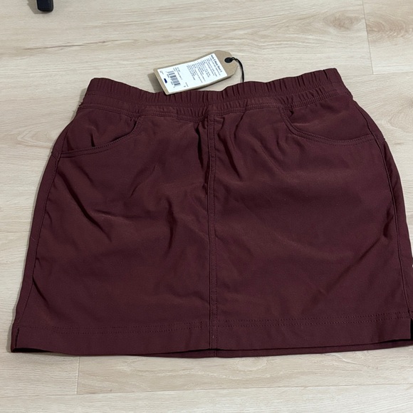 prAna Halle E-Waist Skort II Color Cacao size 6 high rise women’s adventure - Picture 4 of 15